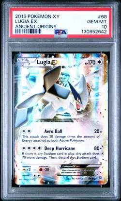 2015 POKEMON ANCIENT ORIGINS LUGIA EX #68 PSA 10 GEM MINT #130852642 - Image 1