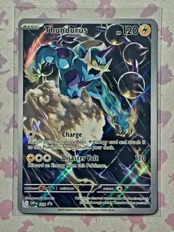 Thundurus | 209 Black Star Promo | Scarlet & Violet | NM English } Full Art - Image 1