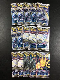 15x Pokemon TCG Sword & Shield Silver Tempest Booster Pack - Factory Sealed! - Image 1