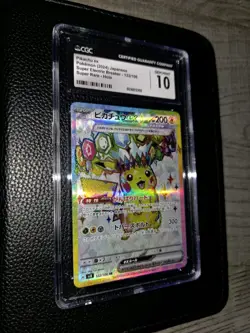 CGC 10 Pikachu ex SR 122/106 Super Electric Breaker sv8 Pokemon Card Japanese - Image 2