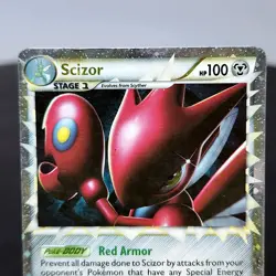 Scizor PRIME 84/90 HGSS Undaunted Ultra Rare Holo Pokemon TCG Card LP 2010 - Image 3