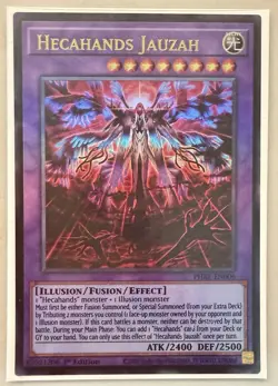 Yugioh! 1x Hecahands Jauzah PHRE-EN006 Ultra Rare 1st Ed NM - Image 1