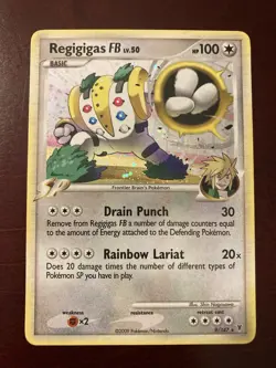 Regigigas FB LV.50 9/147 Supreme Victors Holo Rare Pokemon TCG Card NM - Image 1