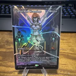 2025 MTG Magic the Gathering DFT Aetherdrift Showcase Foil Cursecloth Wrappings - Image 1