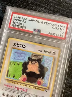 💎[PSA10] Snorlax No.143 Vending Series 1 Japanese Vintage Pokemon 1998 Promo - Image 3