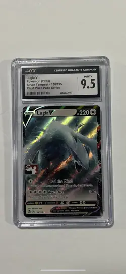 Pokemon Lugia v 138/195 Prize Pack Series Cards Holo Grade 9.5 - Image 1