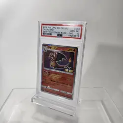 PSA 10 JAPANESE POKEMON 2019 MEWTWO STRIKES BACK CHARIZARD SM #366 HOLO PROMO - Image 3