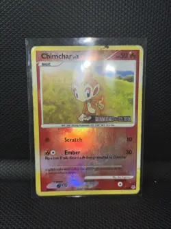 2007 Pokemon Diamond and Pearl Stamped Chimchar Reverse Holo 76/130 - Image 2