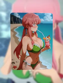 Yuno Gasai Future Diary Anime Waifu Sexy Goddess Doujin Lewd Hentai Card - Image 1