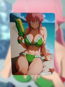 Yuno Gasai Future Diary Anime Waifu Sexy Goddess Doujin Lewd Hentai Card - Image 1
