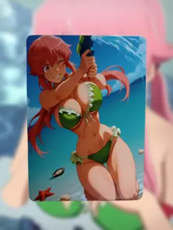 Yuno Gasai Future Diary Anime Waifu Sexy Goddess Doujin Lewd Hentai Card - Image 1