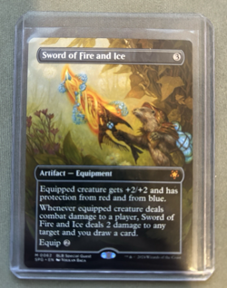 Sword of Fire and Ice Borderless Special Guests Regular Magic The Gathering MTG - Image 1