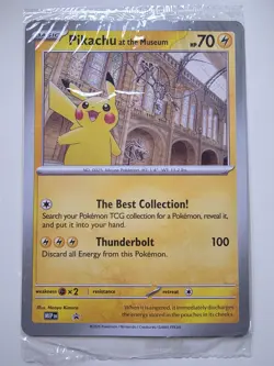 Brand New Sealed - Pokemon TCG Pikachu At The Museum Promo Card - Image 1