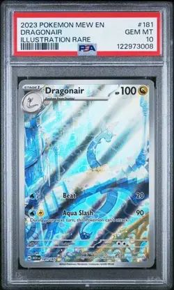2023 POKEMON MEW EN-151 ILLUSTRATION RARE 181 DRAGONAIR PSA 10 GEM MINT - Image 1