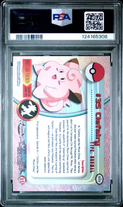 2000 TOPPS CHROME POKEMON T.V. #35 CLEFAIRY PSA 10 - Image 2