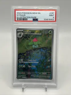 2023 POKEMON MEW EN-151 ILLUSTRATION RARE #167 IVYSAUR PSA 9 MINT - Image 1