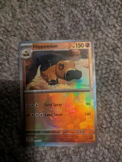 Pokemon Card Prismatic Evolutions Common Hippowdon Poke Ball 053/131 Foil Holo - Image 1