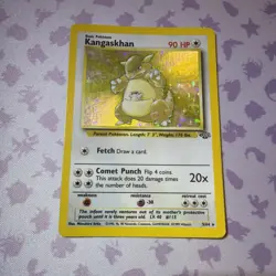 Kangaskhan Jungle Holo Rare 5/64 Pokemon Card TCG WOTC - HP Heavy Play - Image 1