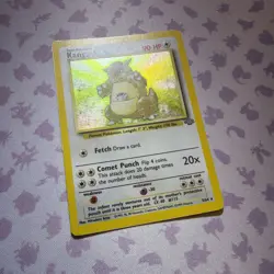 Kangaskhan Jungle Holo Rare 5/64 Pokemon Card TCG WOTC - HP Heavy Play - Image 2