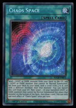 Yugioh Chaos Space BLCR-EN073 1st Edition Secret Rare NM - Image 1