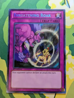 Threatening Roar Yugioh LCYW-EN297 Legendary Yugi - Secret Rare - LP - 1st Ed - Image 1