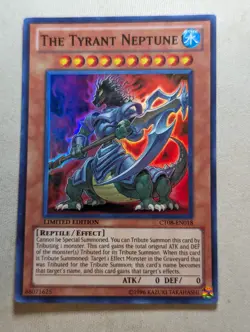 YuGiOh - THE TYRANT NEPTUNE - CT08-EN018 - Limited Edition - Super Rare - VLP - Image 1