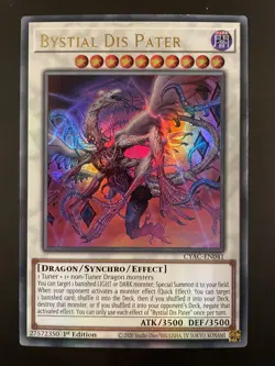 YUGIOH BYSTIAL DIS PATER ULTRA RARE 1ST EDITION NM CYAC-EN041 - Image 1