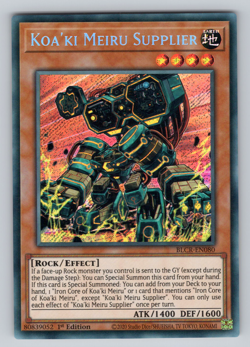 Koa'ki Meiru Supplier - BLCR-EN080 - Secret Rare - 1st Edition - Yugioh - Image 1