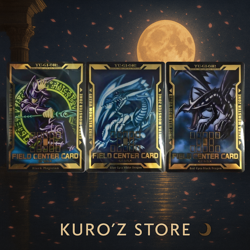 Yu-Gi-Oh! Dark Magician Field Center Card -BLUE EYES WHITE DRAGON RED EYES black - Image 1