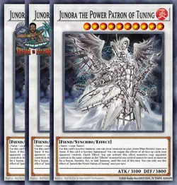 Yugioh! 3x Junora the Power Patron of Tuning BPRO-EN039 Super Rare 1st Ed NM - Image 1