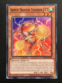 Armed Dragon Thunder LV3 | MP22-EN004 | Common | 1st Edition | YuGiOh TCG - Image 1