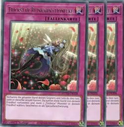yugioh 3x Trickstar-Reinkarnationelke MZTM-DE108 RARE 1AUFLAGE DEUTSCH - Image 1
