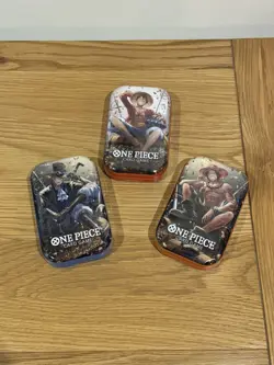 One Piece Tin Pack Set Vol 2 Set of 3 | TS-02 OP-13 | Factory Sealed | Bandai | - Image 1
