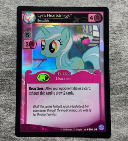 My little pony Lyra Heartstrings Bonafide #201 UR Ultra Rare Premiere CCG card - Image 1