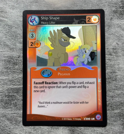 My little pony Ship Shape Heavy Lifter #200 UR Ultra Rare Premiere CCG card - Image 1