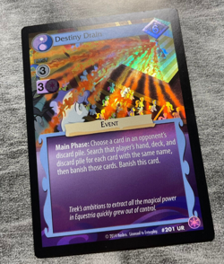 My little pony Destiny Drain #201 Ultra Rare UR Crystal Games Event CCG card - Image 2