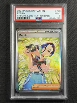 Pokemon Cards PSA 9 Mint Perrin SIR Twilight Masquerade 2024 S&V 220/167 - Image 1