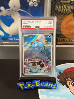 PSA 10 Pokemon Marill 073/071 - Snow Hazard (sv2P) Art Rare (Japanese, 2023) - Image 1