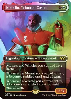 Kolodin, Triumph Caster (Borderless Foil)- Aetherdrift - Magic MTG NM - Image 1