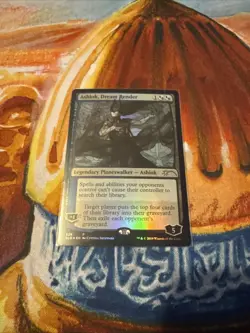 Ashiok, Dream Render Stained Glass Foil, Near Mint, MTG Secret Lair - Image 1