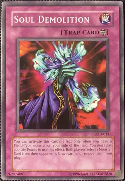 Soul Demolition LOD-014 Legacy of Darkness-Unlimited Edition - Yugioh Card - Image 1