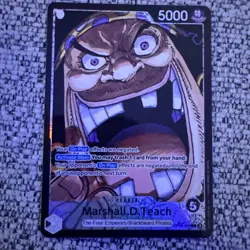Marshall.D.Teach (Parallel) OP09-081 Emperors in the New World - Leader Alt Foil - Image 1