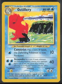 Octillery Uncommon Neo Revelation 34/64 HP Pokemon Card - Image 1