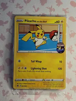 Sealed - Pikachu On the Ball Pokemon Card, 001/005, Fustal Football Promo - Image 1