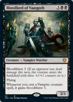 Bloodlord of Vaasgoth [Innistrad: Crimson Vow Commander] Magic MTG - Image 1