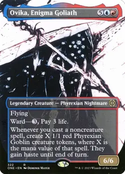 Ovika, Enigma Goliath (Showcase) Phyrexia: All Will Be One 322 Foil NM - Image 1