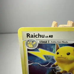 Pokemon CardMysterious Treasures RAICHU LV. 40 15/123 Holo Rare 2007 LP - Image 2