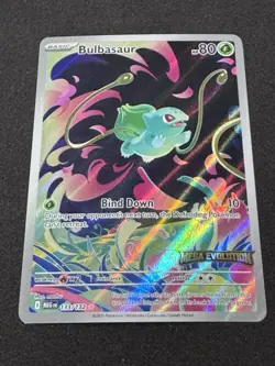 2025 Pokemon Mega Evolution Bulbasaur 133/132 STAMPED Promo! - Image 1