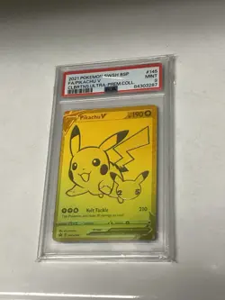 2021 Pokemon Pikachu V CLBRTNS Ultra-Premium Collection FA Promo #145 PSA 9 MINT - Image 1