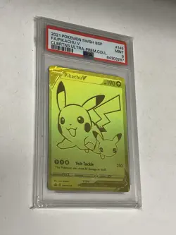 2021 Pokemon Pikachu V CLBRTNS Ultra-Premium Collection FA Promo #145 PSA 9 MINT - Image 2